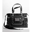 Coach Poppy Leather Multifunction Business Shopper Bag Purse Tote 14370 Onyx Black