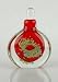 Red Art Glass Perfume Bottle 218R