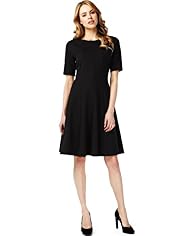 Fit & Flare Panelled Skater Dress