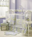 Sumersault Lauren 4-Piece Crib Set - Lilac and Sage