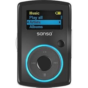 Sansa Accessories on Com Sansa Clip 8gb Mp3 Player Black Mp3 Players Accessories