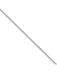 .925 Sterling Silver 1.25mm Round Diamond Cut Snake Chain