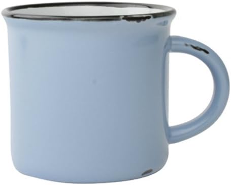 Canvas Home Cashmere Blue Stoneware Tinware 16 Ounce Mug, Set of 4
