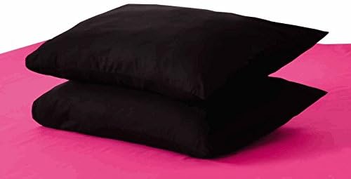 Crescent Bedding 1-Pack Pillow Case (19" x 26") 200 TC Cotton Rich for Maximum Softness and Easy Care (Black)