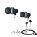 Premium Stereo Headset Handsfree Earphones for RIM Blackberry 8800, 8820, 8830 / LG VX8800 VENUS, VX10000 VOYAGER VX-10000, VX5400, RUMOR LX260, SCOOP, VX8350, LX160, AX380, UX380, GLIMMER AX830, VX9900 ENV / MOTOROLA W395, Q9M, Q9C, Z6TV / NOKIA N95, 3555, 6263, / SAMSUNG U900 FLIPSHOT, SCH-i760, U700 GLEAM, U470 JUKE / PALM CENTRO 685, 690, TREO 755p, 680, 750 - Retail Packaging