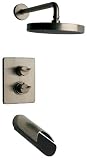 La Toscana 73PW691LZ Morgana Single-Handle Thermostatic Tub/Shower Faucet, Brushed Nickel