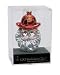 Fireman Firefighter Santa Claus Head Glass Christmas Ornament #822011