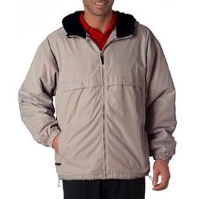 UltraClub - Adult Ultra-Soft Microfiber Fleece-Lined Hooded Jacket (8950) by UltraClub