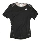 Adidas Women Supernova Short Sleeve Top - Black Grey 636835 by adidas