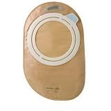 Sensura Flex 2 piece maxi closed pouch with filter, opaque 70mm yellow 2 3/4