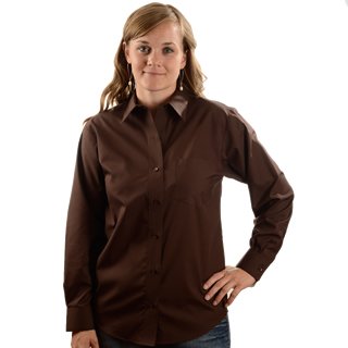 Foxcroft Wrinkle Free Solid Shirt, Classic Fit, Misses Sizes 4-18