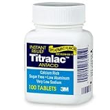 TITRALAC Instant Relief Antacid Tablets in Spearmint Flavor - 100 Ea