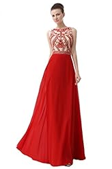 Chiffon/Satin/Tulle  Jeweled Sheer Beaded Floor Length Prom Dress/Party Dress  With Rhinestones