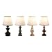 IMAX Simple Country Charm Distresses Finished Wood Mini Lamps Set Of Four