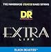 DR Strings BLACK BEAUTIES  - EXTRA-Life Black Coated 5 String Bass 45-125