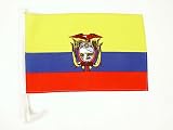 CAR FLAG: Ecuador , 12" x 18" High Quality Polyester Car Flag