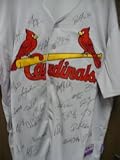 Signed Cardinals, St. Louis (2011 World Series Champions) Authentic Majestic Cardinals Jersey By the 2011 World Series Team