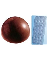 Buy Fat Daddio's 2-Inch Diameter Hemisphere Polycarbonate Candy Mold 12-Piece Tray