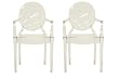Baxton Studio Set of 2 Vico Clear Acrylic Arm Chair