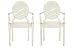 Baxton Studio Set of 2 Vico Clear Acrylic Arm Chair