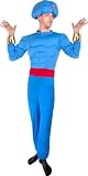Adult Blue Muscle Genie Costume Size: Standard