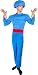 Adult Blue Muscle Genie Costume Size: Standard