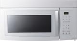 Samsung SMH9151W 1.5 cu. ft. Over-the-Range Microwave Oven with 1,000 Watts, 220 CFM Ventilation and Auto Defrost: White (No Logo)