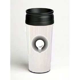 16 oz. Double Wall Insulated Tumbler with light bulb - Paper Insert by SHOPZEUS