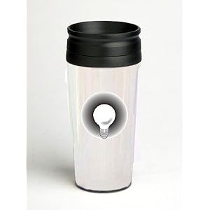 16 oz. Double Wall Insulated Tumbler with light bulb - Paper Insert by SHOPZEUS