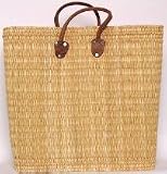 Moroccan Straw Summer Beach / Shopper / Tote Bag 20x18x7