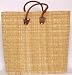 Moroccan Straw Summer Beach / Shopper / Tote Bag 20"x18"x7"