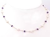 14K Pearl & Amethyst 