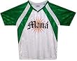 MANA - Logo - White / Green V-neck Soccer Jersey
