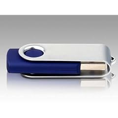 8GB Drehgelenk USB 2.0 High Speed gl�nzender USB-Stick (8GB, Blau)