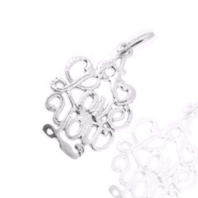 925 Sterling Silver Jewelry, Cursive I Love You Charm, Adjustable Fit, Plus Free Special Gift Pouch 925 Sterling Silver Jewelry, Cursive I Love You Charm, Adjustable Fit, Plus Free Special Gift Pouch