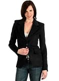 Ladies Jacket w/Notched Collar and Single Button Closure