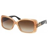 Ralph Lauren Womens 0RL8059 516913 Square Sunglasses,Striped Honey Frame/Brown Gradient Lens,one size