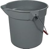Gray 10 qt Round Buckets