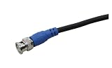 Video Cables 15ft Bnc-bnc Rg-59 Male-male Black Cable.blue Boot