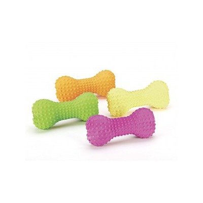 More image Ethical Stuffed Latex Bone 6-Inch Dog Toy