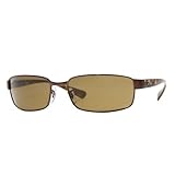 Ray-Ban RB3364 Rectangular Wrap Sunglasses