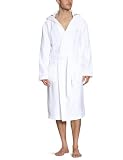 Marc o’ Polo Unisex – Erwachsene Nachtwäsche/ Morgen- Bademantel 820996, Gr. 48 (S), Weiß (1001)
