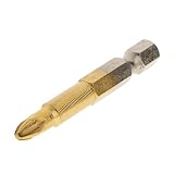 【ノーブランド品】スクリュードライバービット　磁気　クロス　ヘッド　ドライバー　ビット　鋼　1/4六角シャンク　 50mm 　10pcsセット