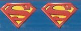 Superman Shield Blue Wallpaper Border by York in York Kids III