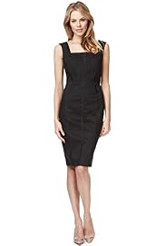 Cotton Rich Square Neck Broderie Shift Dress