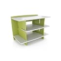 Legaré 24" x 33" Kids' Gaming/Media Stand in green & white finish