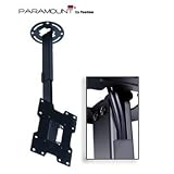 Peerless PARAMOUNT LCD Ceiling Mount PC932B-S - Mounting kit ( extension column, ceiling plate, tilt bracket, mounting adapter ) for LCD TV ( Tilt & Swivel ) - cold-rolled steel - silver - screen size: 15 - 37 - mounting interface: 100 x 100 mm, 75 x 75 mm, 200 x 200 mm, 200 x 100 mm