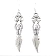 Triple Moon Lunar Goddess Dangle Earrings in Sterling Silver, #8120