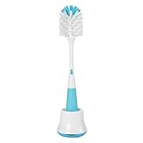 OXO Tot Bottle Brush with Nipple Cleaner and Stand, Aqua