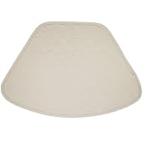 Pastel Brown Quilted Wedge-Shaped Placemat for Round Tables